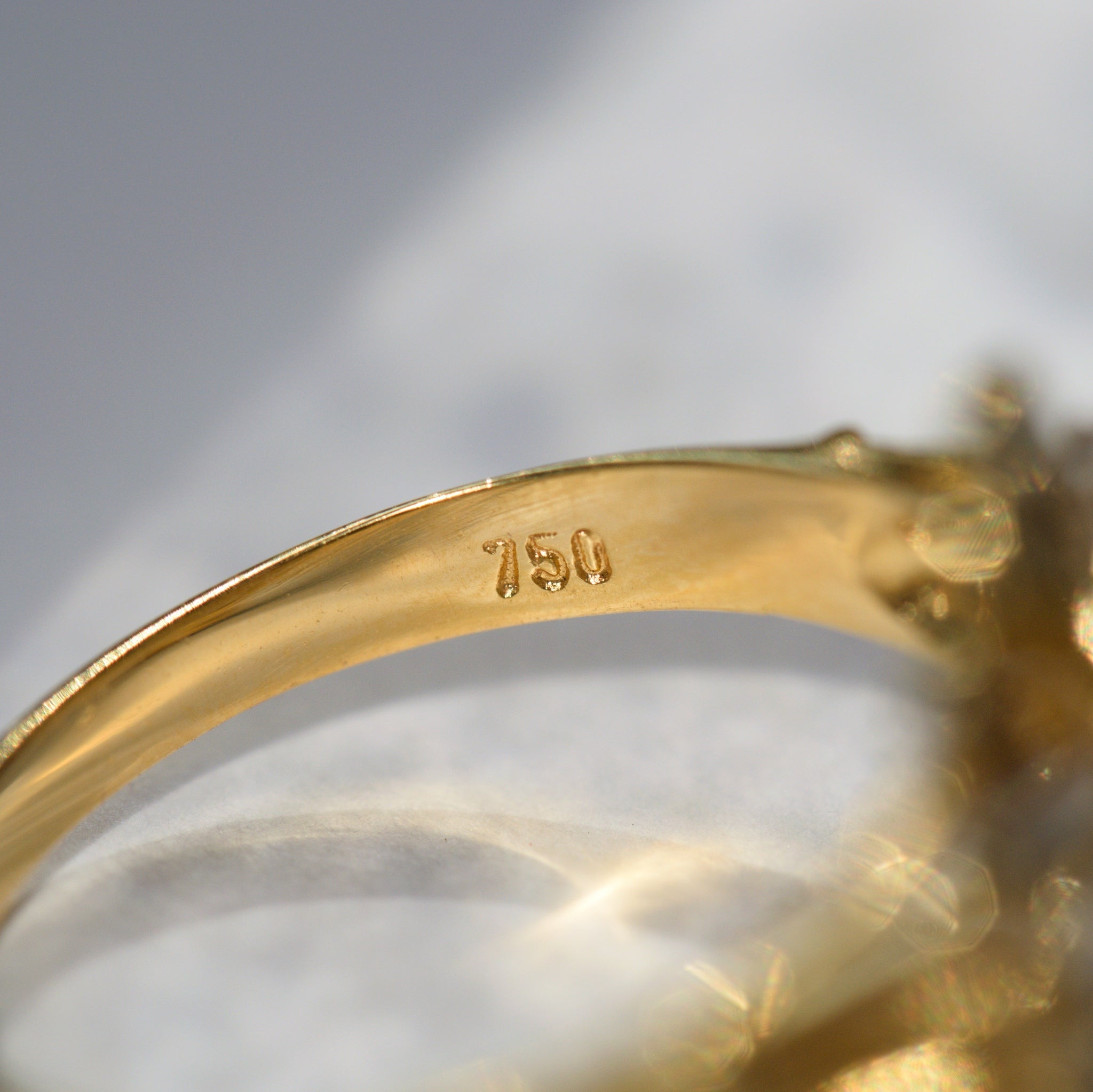 Solid Gold Gold Hallmark 750 18k Real Gold Rings 18k (750) Gold