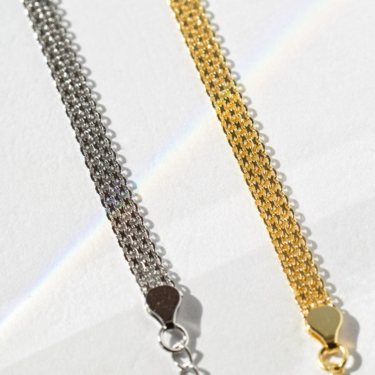 Mesh chain bracelet